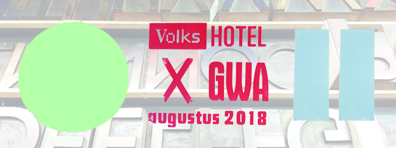 In de maand augustus is GWA op bezoek in het Volkshotel aan de Wibautstraat, met een kleine werkplaats. Kom je eigen poster drukken, zet een gedicht in loden letters, of schrijf je in voor een van de speciale workshops.
